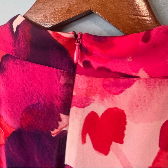 Jessica Howard Floral Sleeveless Halter Neck High Low Midi Dress. Woman’s 10 - Picture 11 of 15